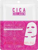 Тканевая маска для лица и шеи MITOMO Collagen CICA Face & Neck Mask, с экстрактом центеллы азиатской и коллагеном, 1шт.